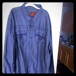 Blue/grey mens shirt